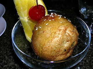 <span class="mw-page-title-main">Fried ice cream</span> Coated, deep-fried dessert