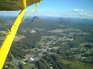 <span class="mw-page-title-main">Glass House Mountains</span> Mountain range in Queensland, Australia