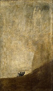 The Dog, by Francisco Goya