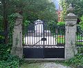 Entrance to the small private section of the Helmholtz and the Siemens family at Friedhof Wannsee, Lindenstraße