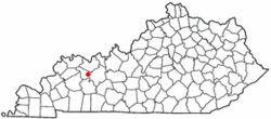 Location of Livermore, Kentucky