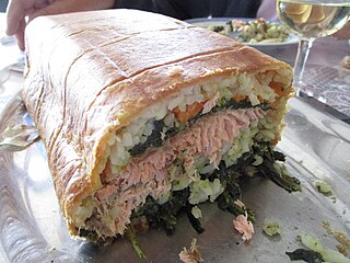 <span class="mw-page-title-main">Coulibiac</span> Russian pirog