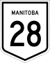 Provincial Trunk Highway 28 marker