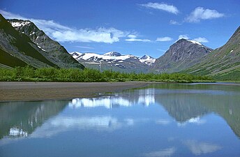 Rapaselet i mittre delen av Rapadalen