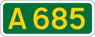 <span class="mw-page-title-main">A685 road</span> Road in Cumbria, England