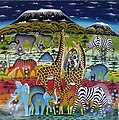 Image 31Tingatinga is one of the most widely represented forms of paintings in Tanzania, Kenya and neighbouring countries (from Culture of Africa)