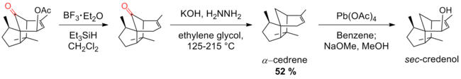 Scheme 20. Synthesis of sec-credenol