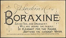 Boraxine advertisement from 1882 Boraxine.jpg