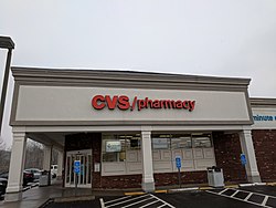 A typical 2000s CVS in Coventry, Connecticut. CVS, Coventry, CT.jpg