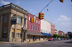 Downtown Clyde, Ohio on South Main Street.