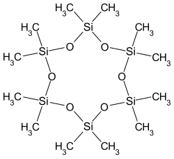 Strukturformel von Dodecamethylcyclohexasiloxan