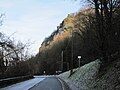 Rocky spur of Engihoul, from the west. Left is the Meuse.