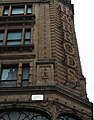 Hans Crescent sign on the Harrods building, Knightsbridge