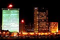 India, Mumbai: Hilton Mumbai is the black building on the right