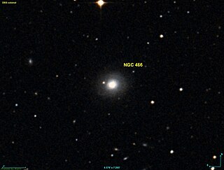 <span class="mw-page-title-main">NGC 466</span> Lenticular galaxy in the constellation Tucana