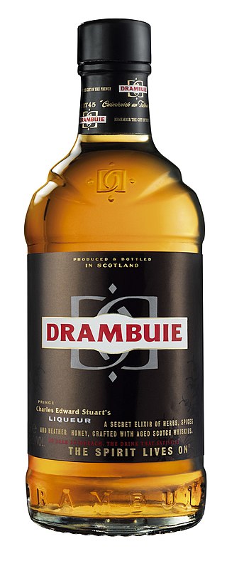 <span class="mw-page-title-main">Drambuie</span> Sweet, golden coloured liqueur made from Scotch whisky