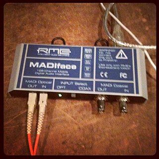 <span class="mw-page-title-main">MADI</span> Multichannel digital audio interface