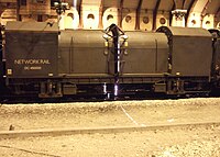 Structure gauging train at York Station