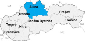 Localisation de Turčianske Teplice