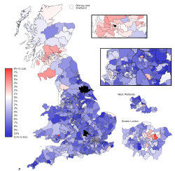 Labour to Conservative swing