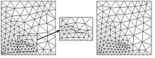 Fig. 2 Left: distorted 2D grid, right: corrected grid 2D mesh.jpg