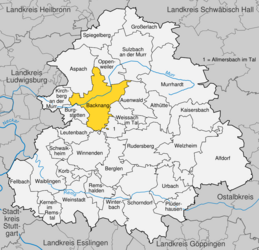 Backnang – Mappa