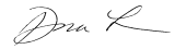 Signature de Donna Leon