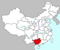 Location of Guangxi