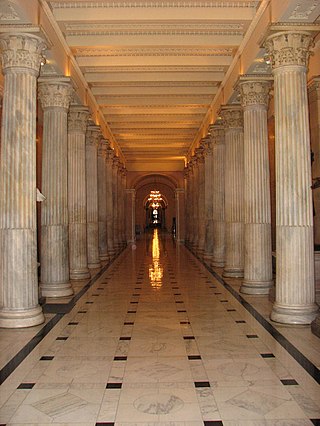 <span class="mw-page-title-main">Hall of Columns</span> Hallway in the United States Capitol