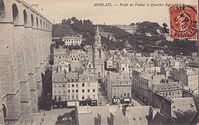 Vue vers le quartier Sainte Melaine, à la même époque.