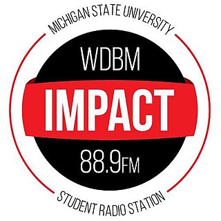 WDBM Student radio station at Michigan State University