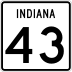 State Road 43 marker