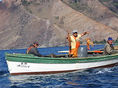 智利漁民與龍蝦