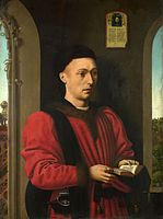 Portrait of a Young Man, c. 1450-60. National Gallery, London