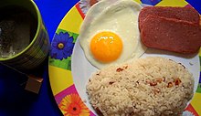 Spamsilog, a type of silog with Spam Spam Meal.jpg