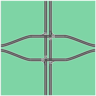 <span class="mw-page-title-main">Split intersection</span> Type of road intersection