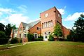 Camp Hill is home to Southern Preparatory Academy. It was formerly known as "Lyman Ward Military Academy". Tallapoosa Hall (pictured) was completed in 1930 with the help of Booker T. Washington and employees of Tuskegee University. It was added to the Alabama Register of Landmarks and Heritage on January 24, 2008.[11]