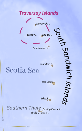 <span class="mw-page-title-main">Traversay Islands</span> Three northernmost South Sandwich Islands