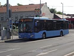 147-es busz Újpest-Központ végállomáson