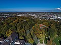 Blick über Kurpark und Soers bis Kohlenhalden Alsdorf