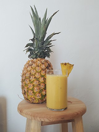 <span class="mw-page-title-main">Pineapple juice</span> Juice from the pineapple fruit