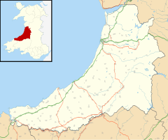 Bow Street is located in Ceredigion