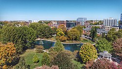 Goodale Park, the focal point of Victorian Village