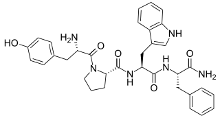 <span class="mw-page-title-main">Endomorphin</span> Chemical compound