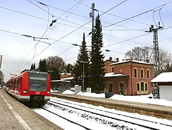 Feldafing állomás egy S-Bahnnal