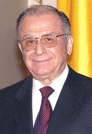 <span class="mw-page-title-main">Ion Iliescu</span> Romanian politician (born 1930)