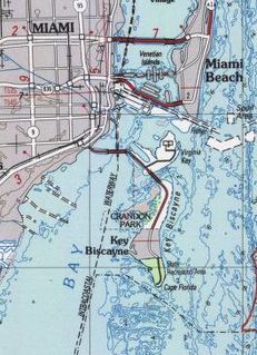 Key Biscayne Island in the United States