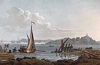 «Larkullen og Sletteröe» av John William Edy 1800