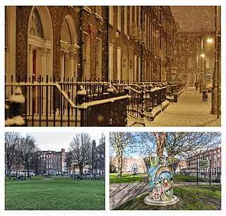 <span class="mw-page-title-main">Mountjoy Square</span> Georgian garden square in Dublin, Ireland,