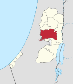 Location of Ramallah and al-Bireh Governorate